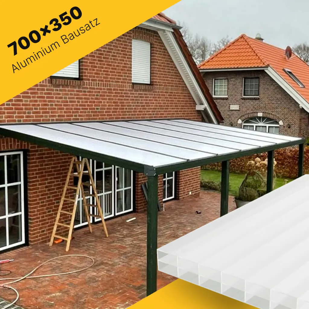 Terrasseüberdachung 700×350 für Polycarbonat