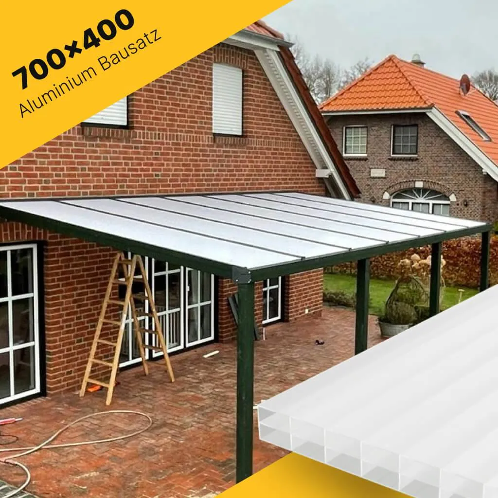 Terrasseüberdachung 700×400 für Polycarbonat
