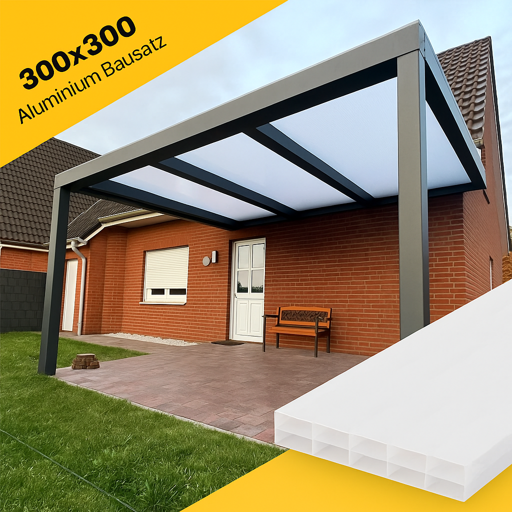 Freistehend 300×300 ohne Polycarbonat