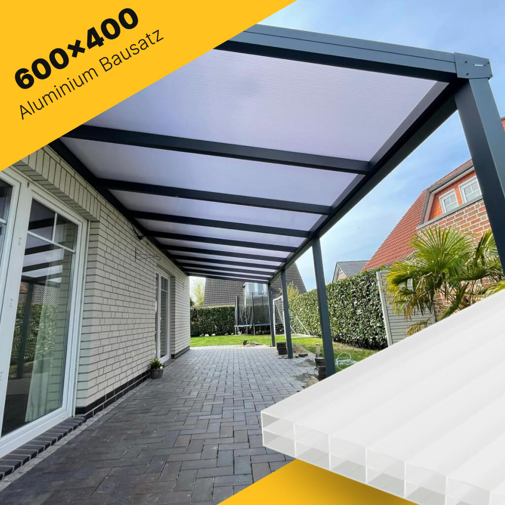 Terrasseüberdachung 600×400 für Polycarbonat