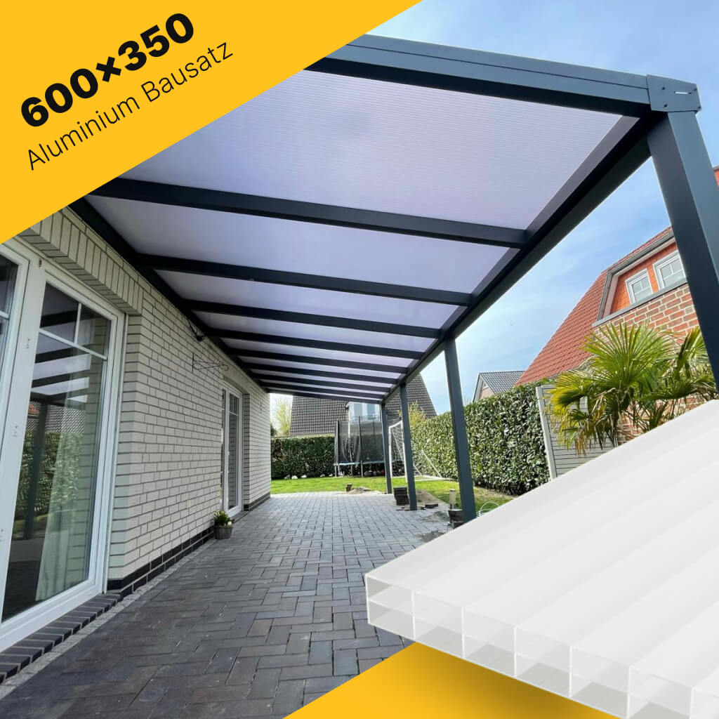 Terrasseüberdachung 600×350 für Polycarbonat